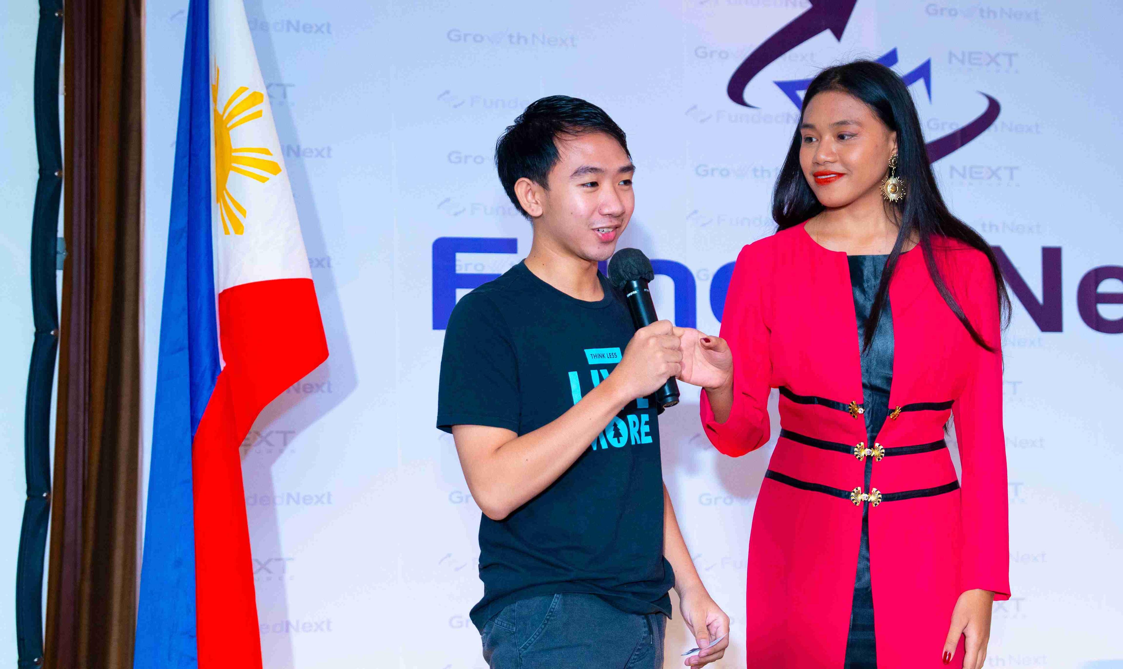 FundedNext Employee Speaking at Global Meetup